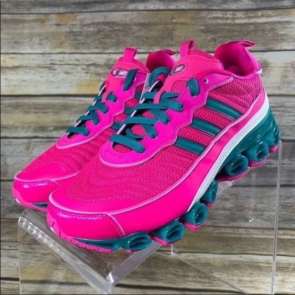 Adidas Originals Microbounce T1 Boost Shock Pink/Green - Picture 3 of 9